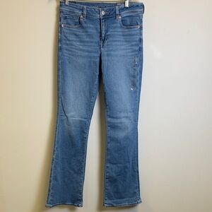 American Eagle Outfitters Women's  Low Rise Next Level Stretch Cut Jeans